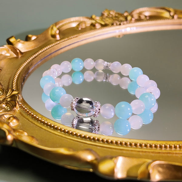 Mint Dew  | Moonstone&Amazonite Healing Bracelet