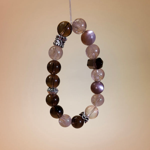 Tea Embers | Smoky Quartz& Rutilated Quartz