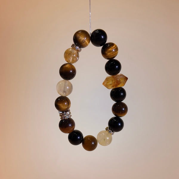 Gold Stream | Tiger’s Eye &Citrine Healing Bracelet
