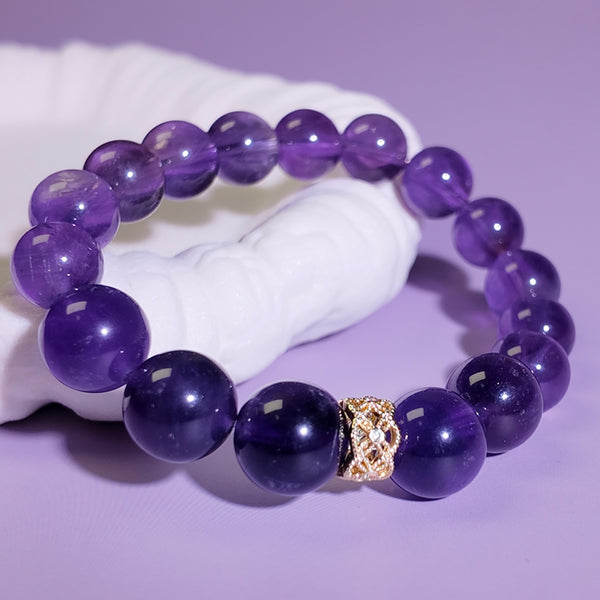 Purple Metamorphosis | Gradual Amethyst Healing Bracelet——"Pain Carves Cracks Where Wings Will Grow"