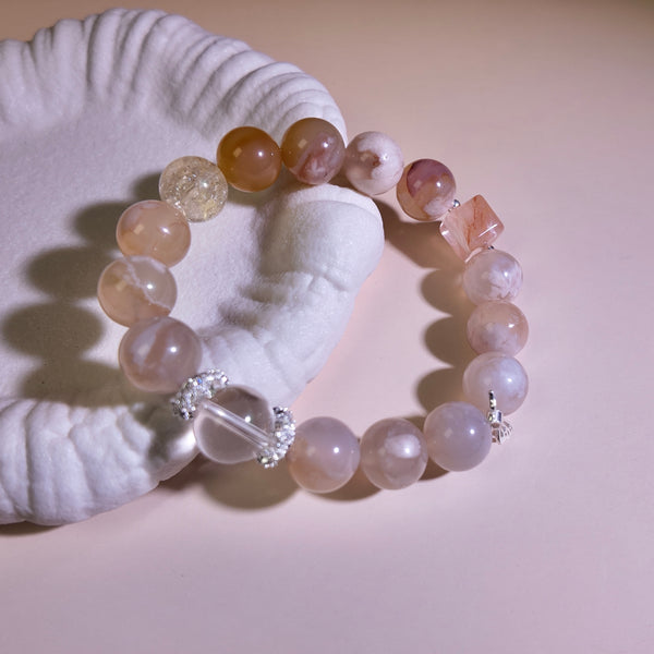 Sakura Heal | Sakura agate Healing Bracelet——“True Wholeness Begins with Embracing Imperfection”