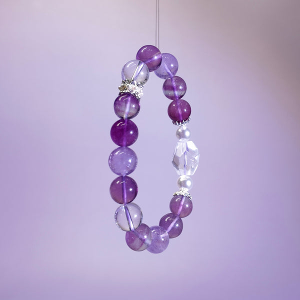 Mist Echo | Fluorite&AmethystHealing Bracelet——"Ambiguity holds the purest truth"