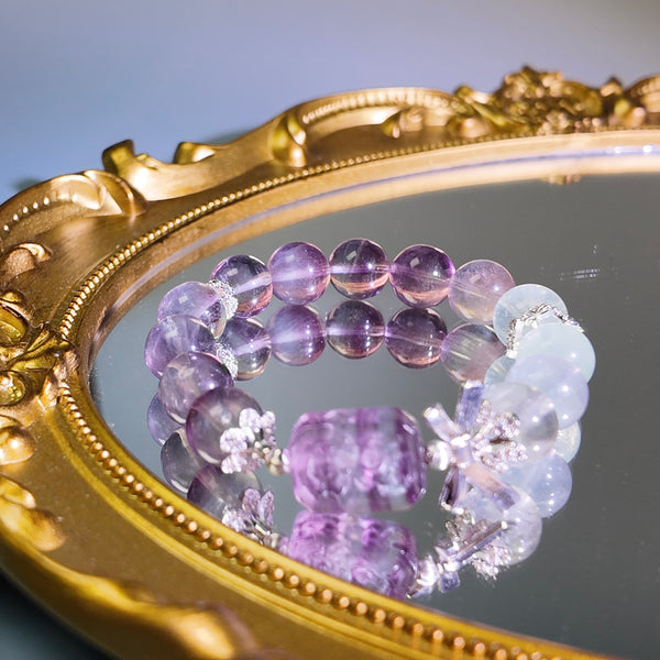 Stellar Knot  | Fluorite Healing Bracelet——"The cosmos ties chaos into a bow for believers"